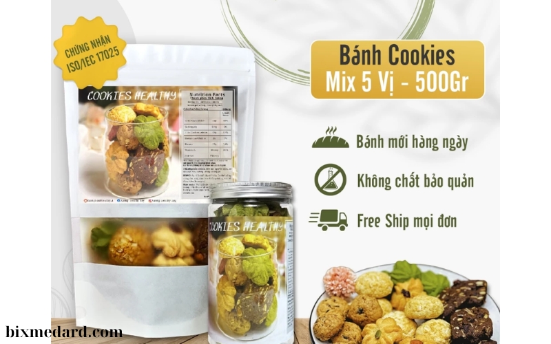 Bánh Cookie Nguyên Cám Healthy (1)